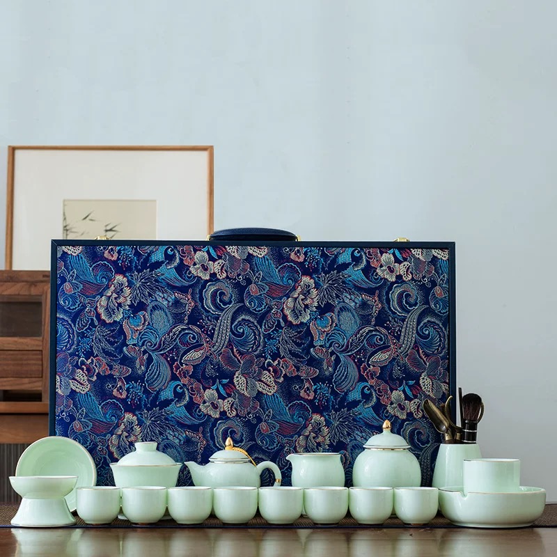 Sheep Jade Light Luxury Tea Set