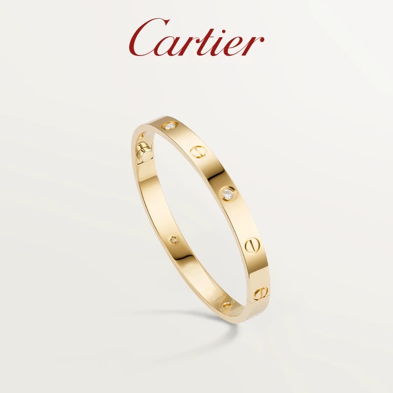 Cartier Cartier Flagship Store LOVE rose gold yellow gold white gold diamonds classic bracelet